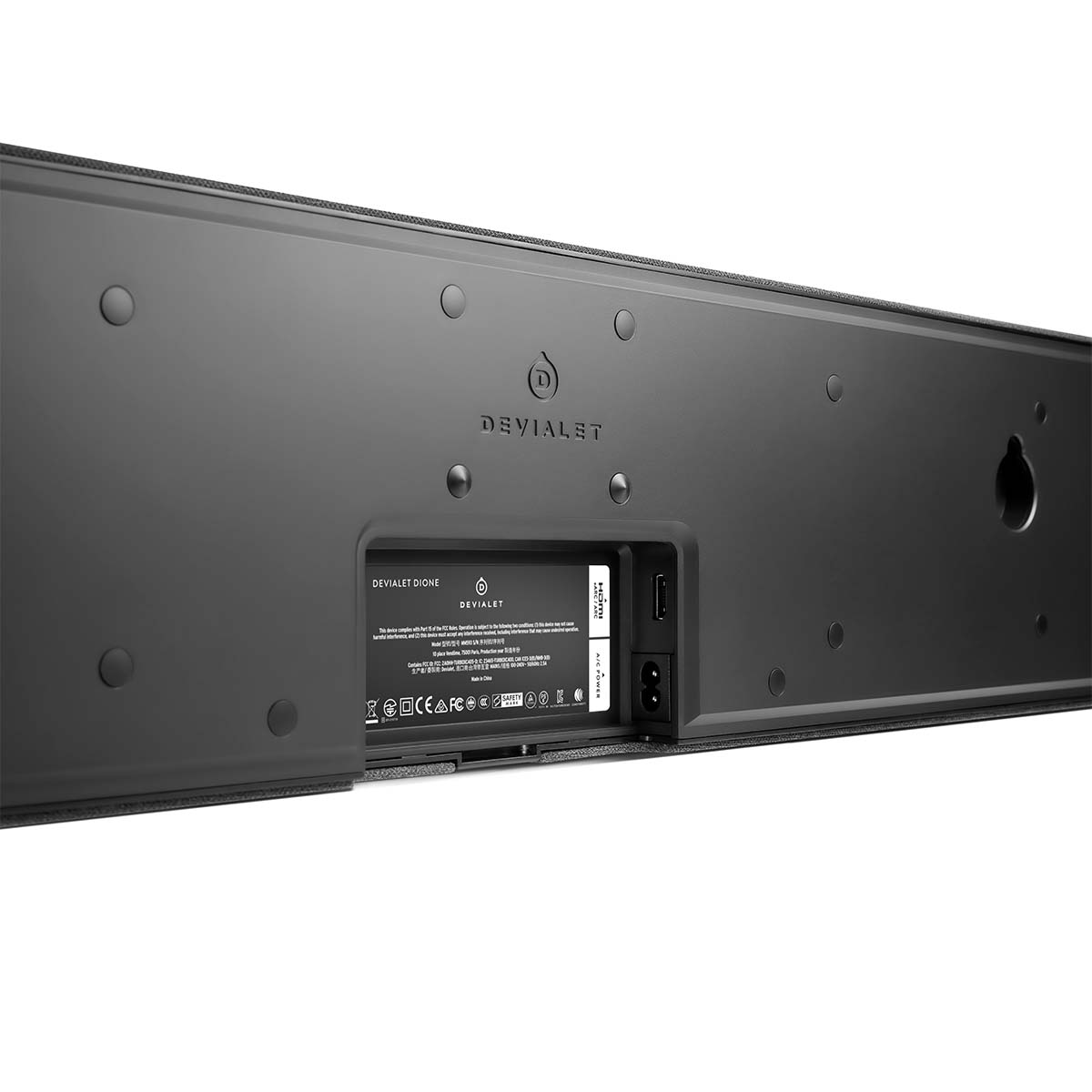 angled view in horizontal configuration