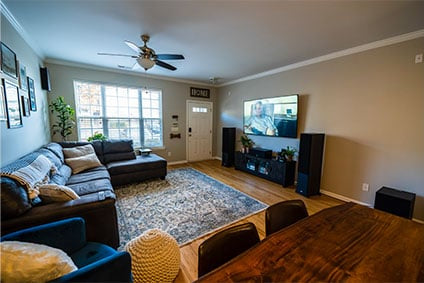 DIY 5.1 Home Theater Setup w/ Heco Speakers & Sony Television In Rented Townhome