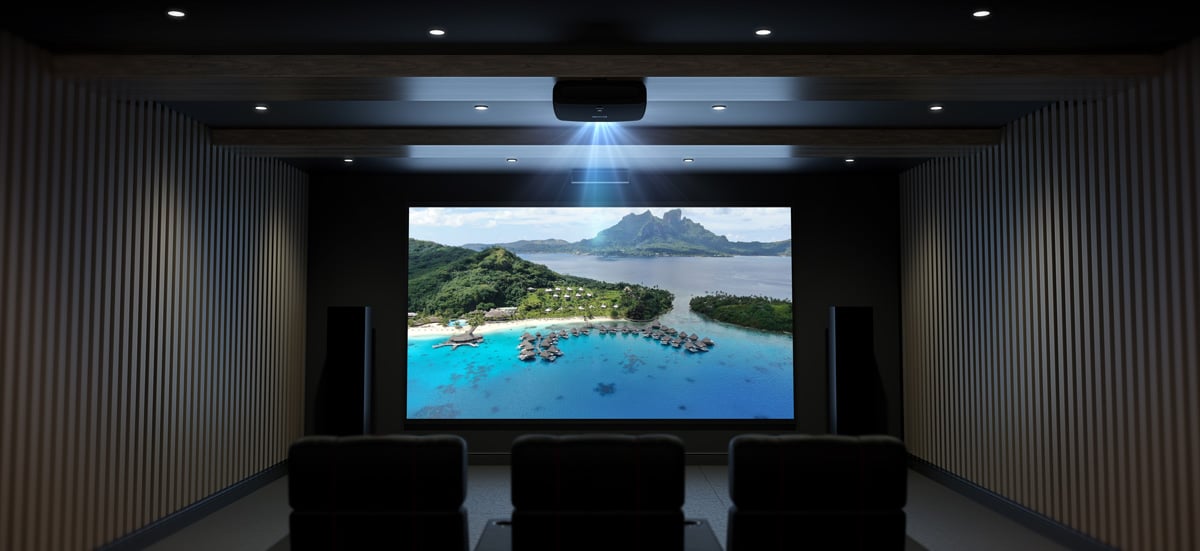 Home Theater with Epson Q-Series Projector