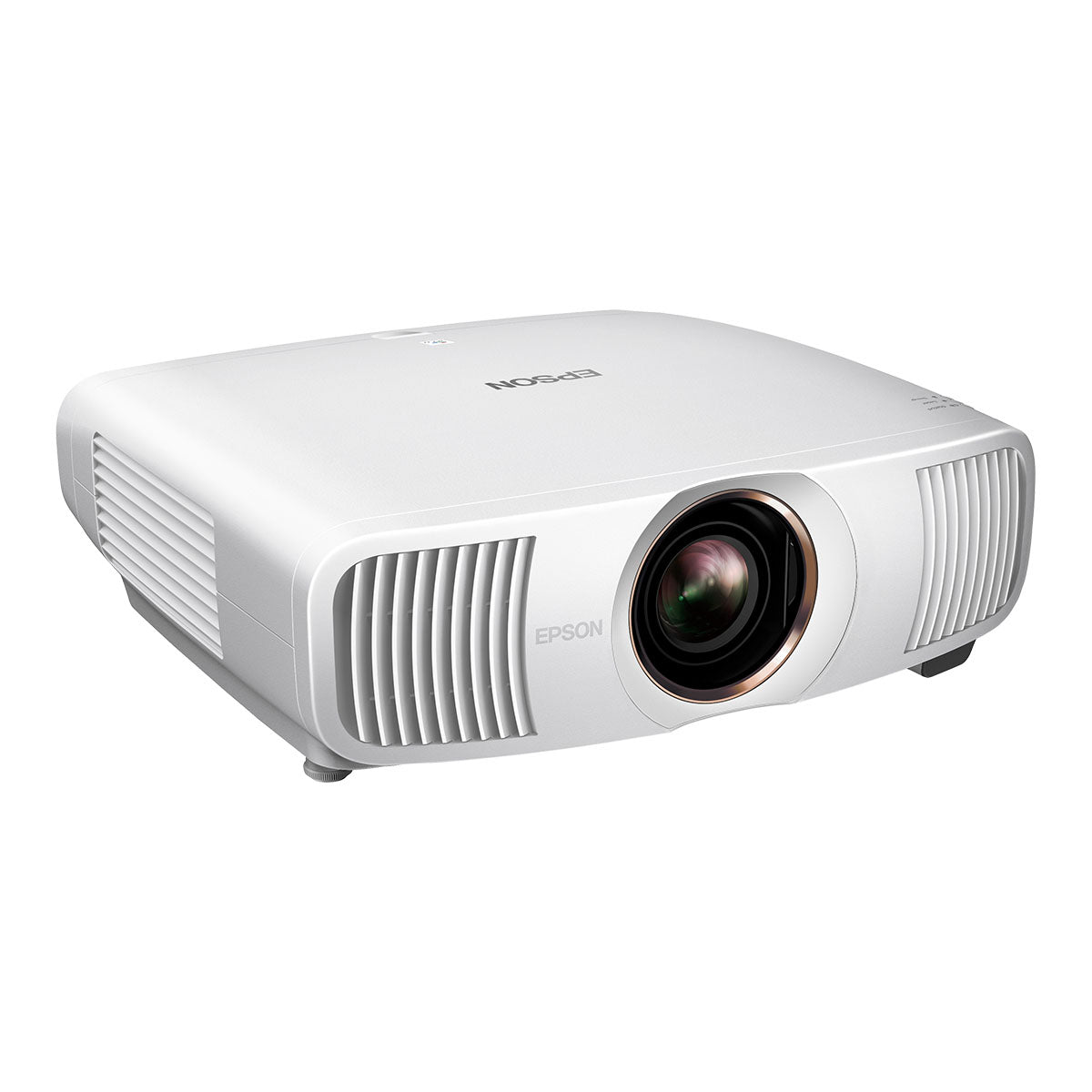 300 Lumen 3LCD Laser Projector - Black front view angled right