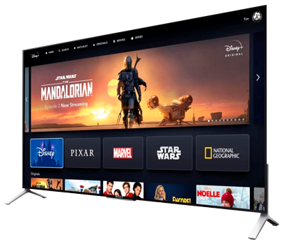 Disney Plus Interface on a TV